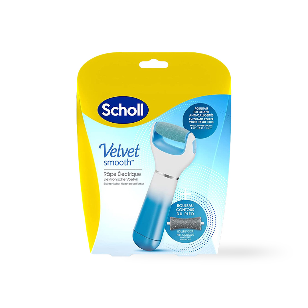 Scholl Elektrische Voetvijl met Exfoliërend roller en Voetcontour roller